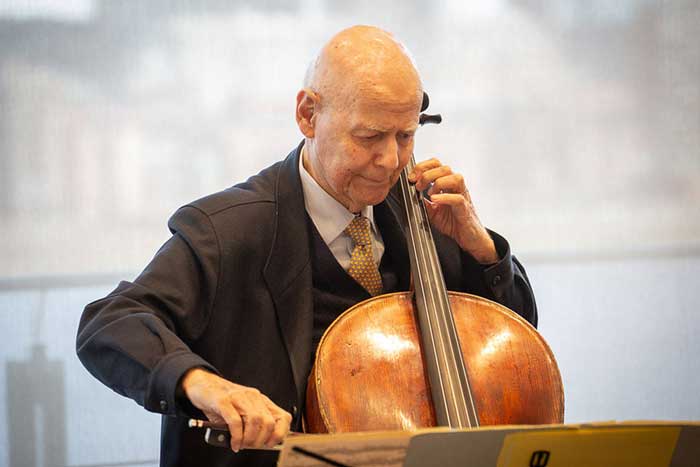 Carlos Prieto plays the cello